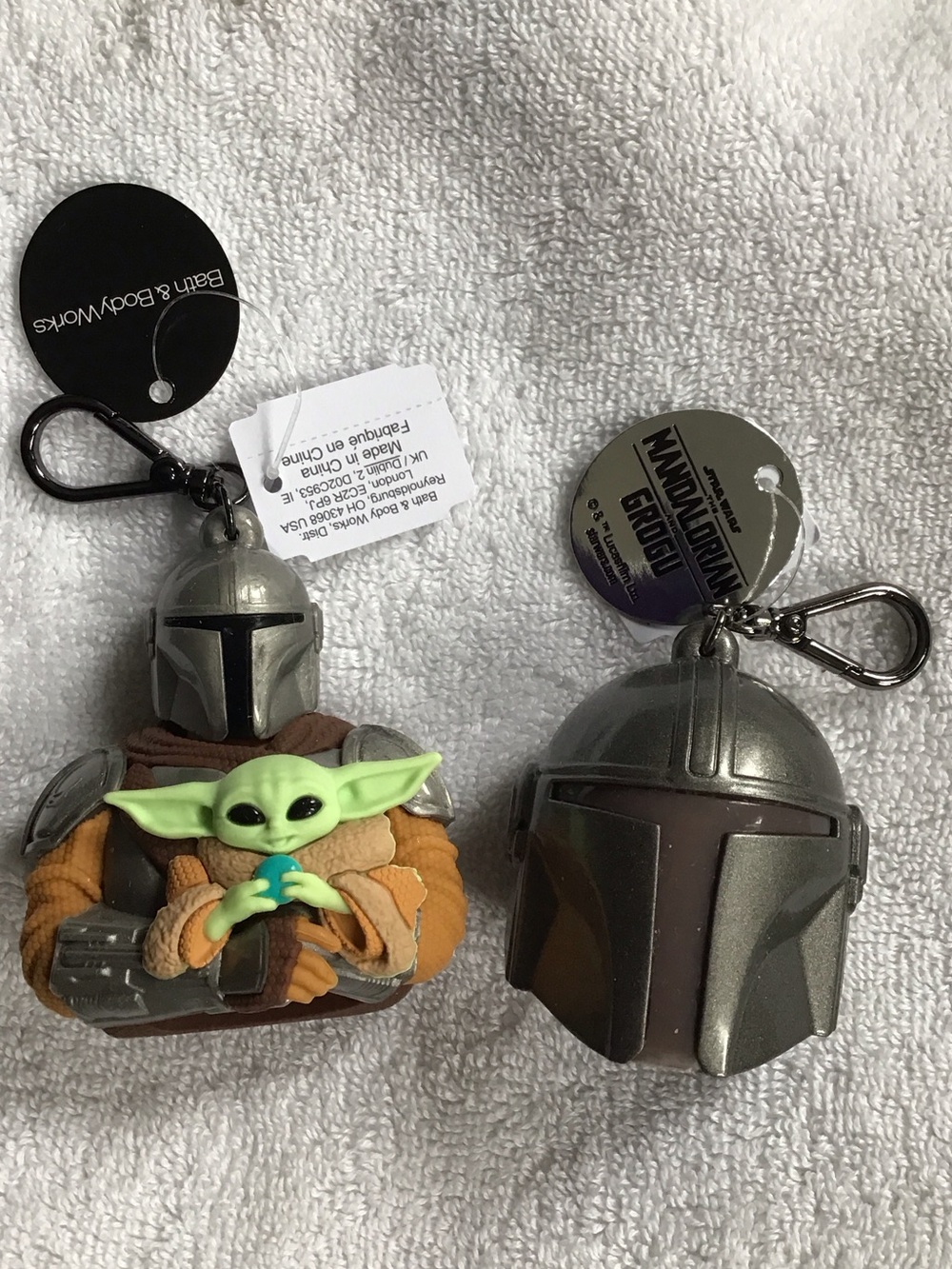 Bundle of 2 Bath & Body Works/Mandalorian&Grogu hand sani holders